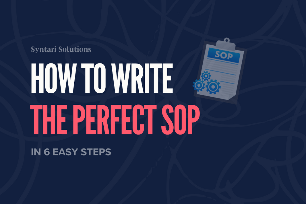 how to write sop