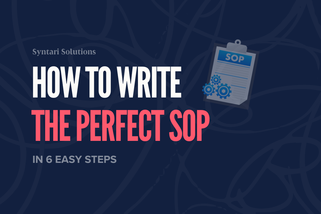 how to write sop