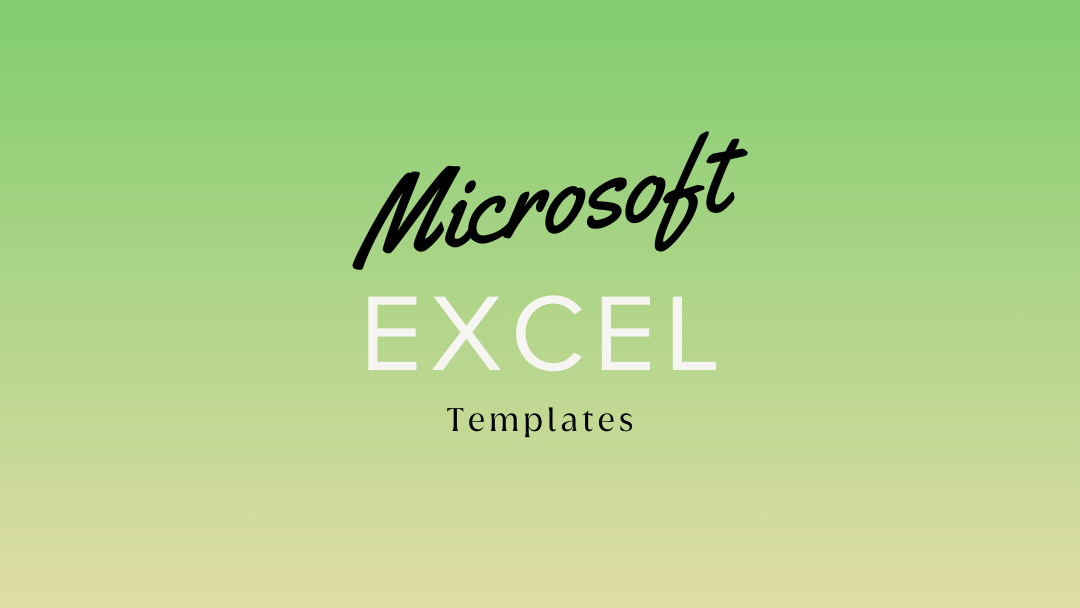 Microsoft Excel Templates