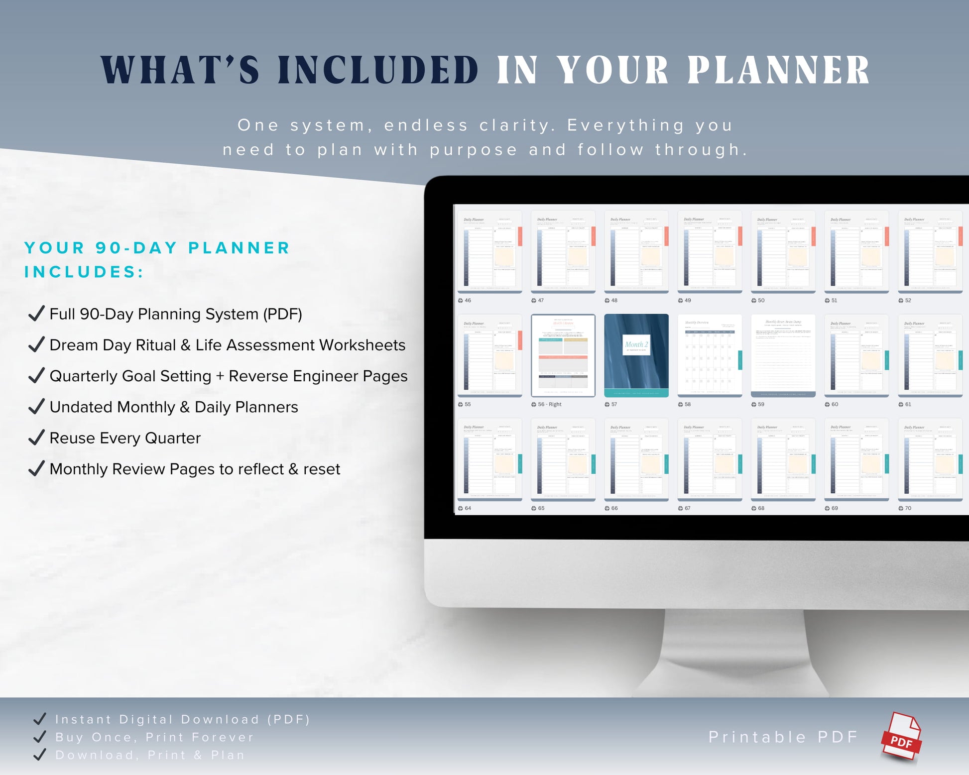 quarterly goal planner