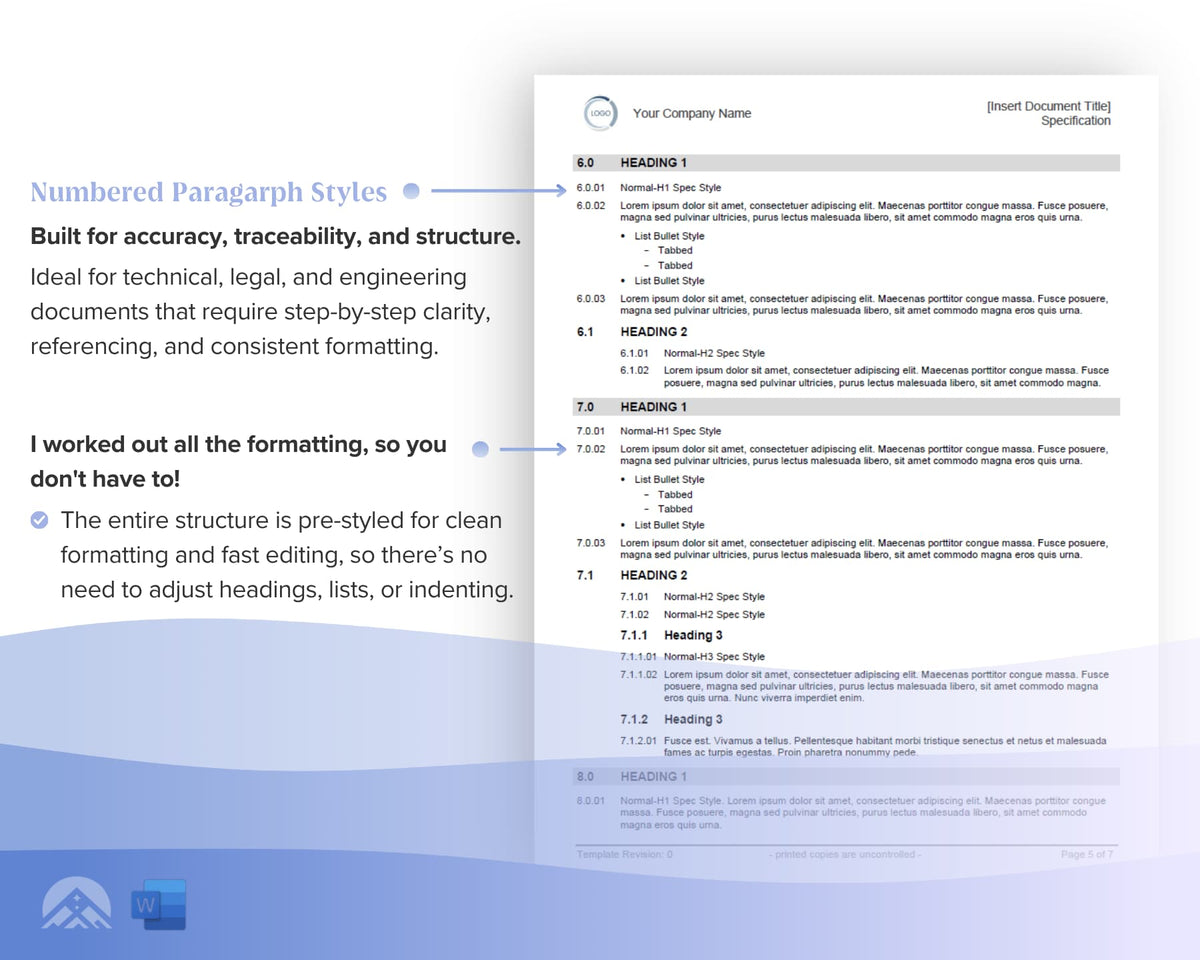 Technical Pecification Form Technical Specification Sheet Template