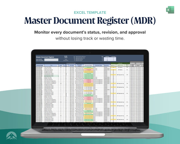 Document Control In Excel Master Document Register Template Excel | for Controlled Documents